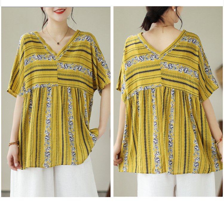 シャツ トップス Tシャツ 半袖 ボーダー ストライプ ゆったり ニット 春夏 カジュアル おしゃれ 前開き Vネック 春 夏 韓国ファッション カーディガン リバーシブル レギュラー 細見え