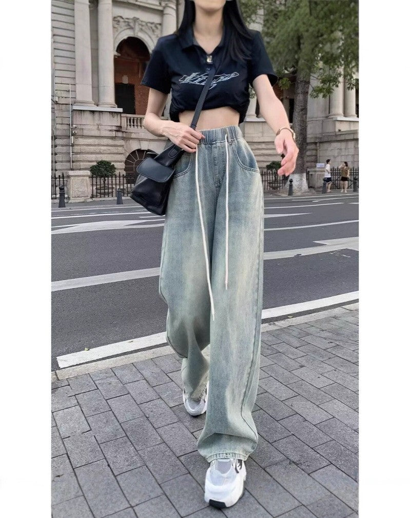 レディース パンツ ボトムス デニム ストレートパンツ ロングパンツ デニムパンツ ロング ストリート ポケット ヴィンテージ アメカジ ドロスト かわいい 大人可愛い きれいめ シンプル カジュアル 上品 おしゃれ かっこいい レトロ こなれ感 メンズライク 抜け感 ベーシック アメリカン 無地 春 夏 秋 学生 学校 通学 デート お出かけ 休日 高原 ガーデン ショッピング カフェ 体型カバー 普段使い 着回し 定番 S M L XL ゆったり 黒 ブラック ダークグレー 水色 ブルー ライトブルー