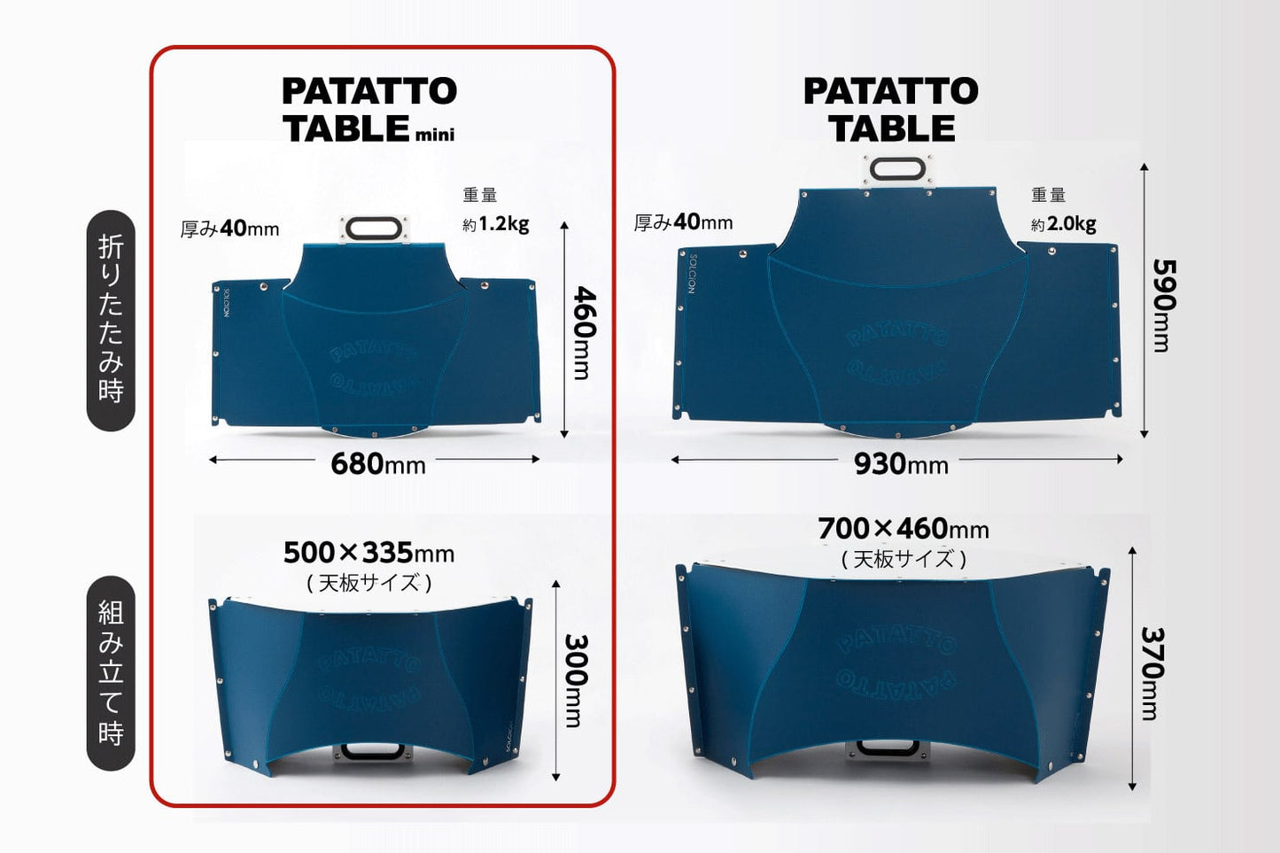 PATATTO TABLE mini × ペール