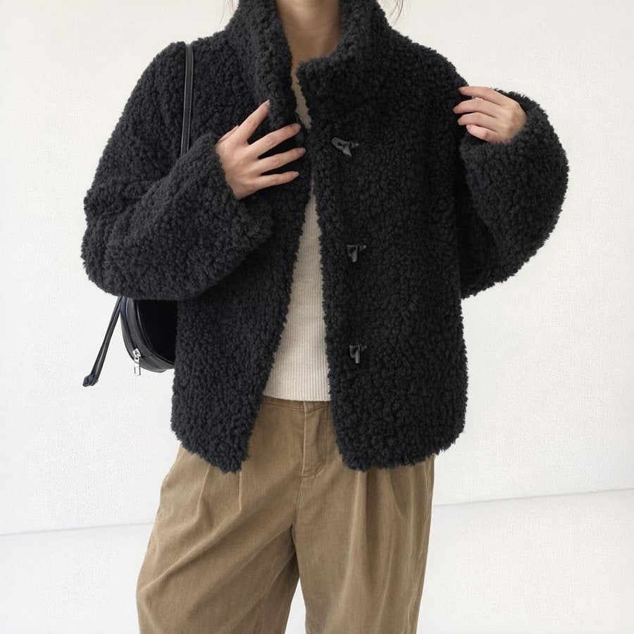 レディース ジャケット 長袖 秋冬 秋 カジュアル ショート 膝丈 冬 ハイネック ボア スタンドカラー アウター ボアジャケット