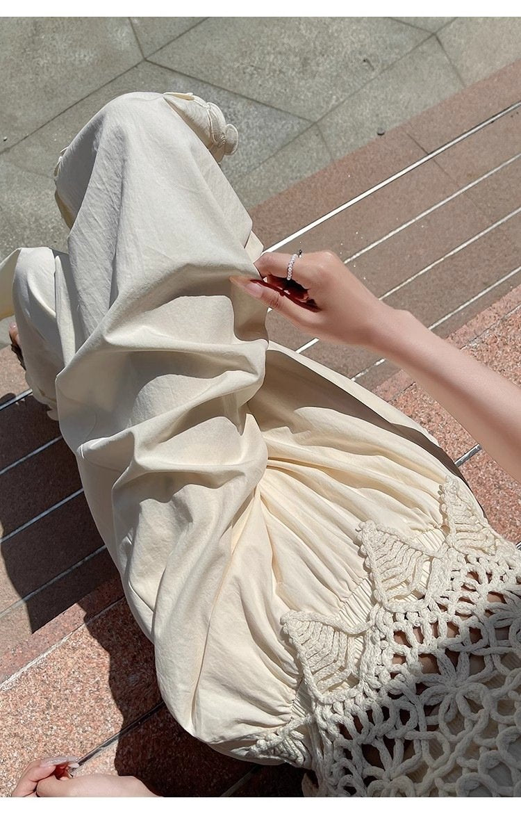 レディース パンツ 花柄 ゆったり ワイド 春夏 カジュアル きれいめ 春 夏 レース ブラック 上品 ロング ワイドパンツ ストレッチ ポリエステル 森ガール