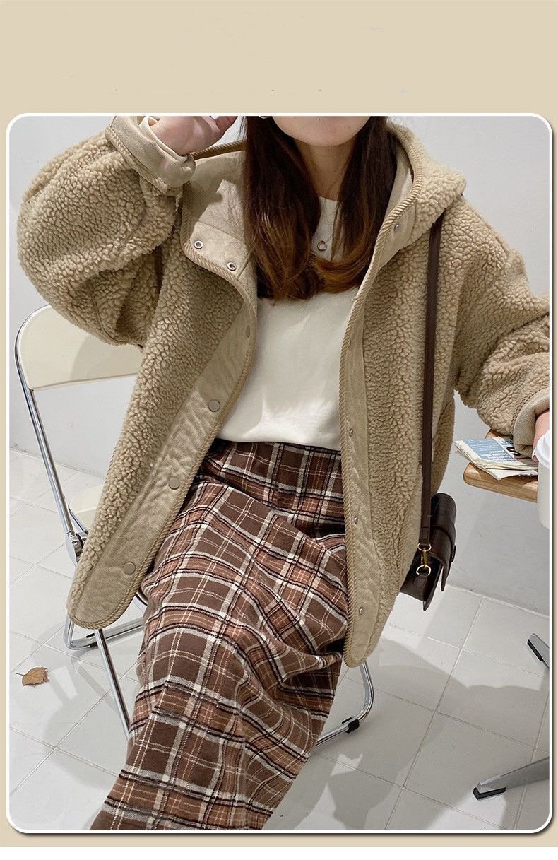 レディース トップス コート 長袖 無地 ゆったり 冬 体型カバー 膝丈 シンプル ウール 厚手 フード