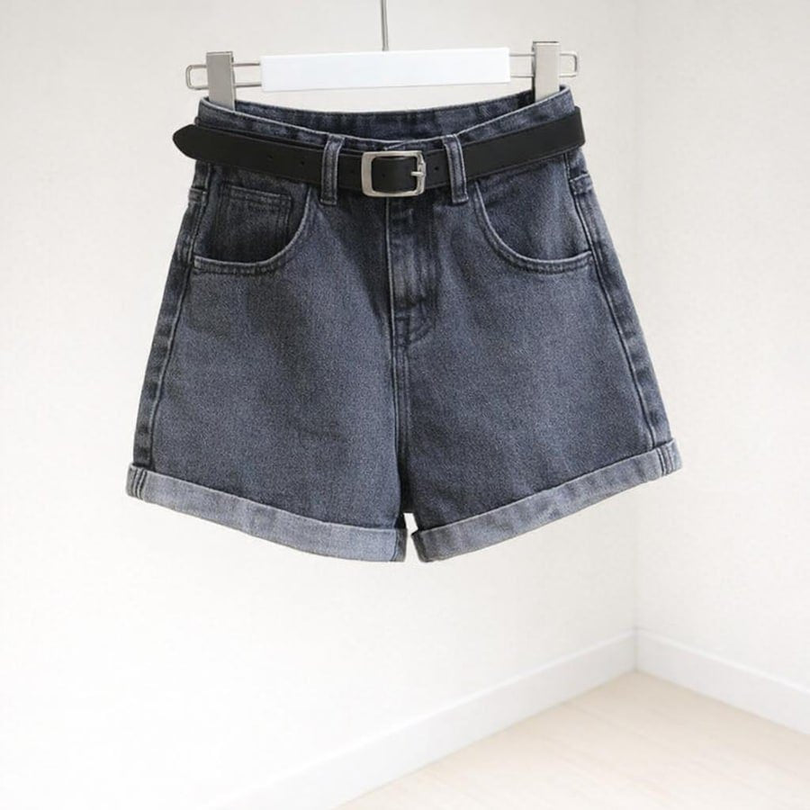 レディース パンツ スリム デニム 夏 きれいめ 通勤 ショート ショートパンツ ハイウエスト