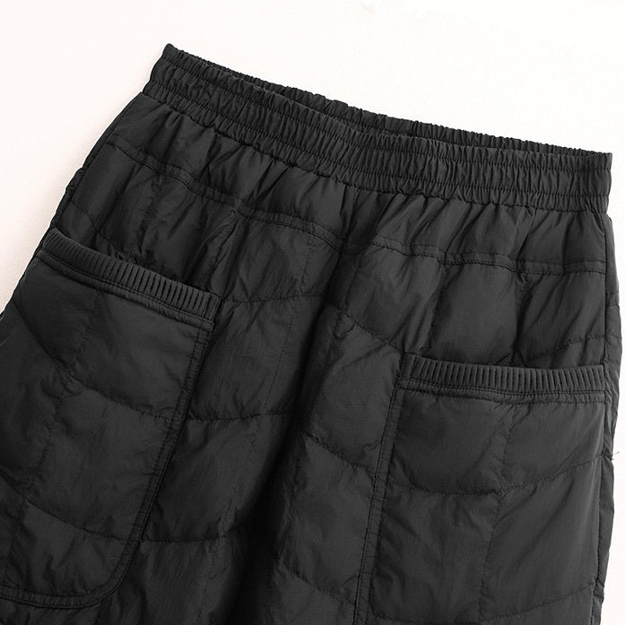 レディース パンツ ボトムス テーパードパンツ ワイドパンツ アンクル丈 フェミニン ストリート ポケット ハイウエスト リブ 中厚手 綿 コットン きれいめ シンプル カジュアル おしゃれ かっこいい こなれ感 ラフ メンズライク マニッシュ ボーイッシュ スポーティー ベーシック カントリー アクティブ ナチュラル 無地 秋 冬 アウトドア キャンプ 休日 防寒 普段使い 着回し 定番 M L XL 2XL 3XL 4XL 大きいサイズ ビッグ ゆったり ゆる 黒 ブラック 茶色 ブラウン ベージュ