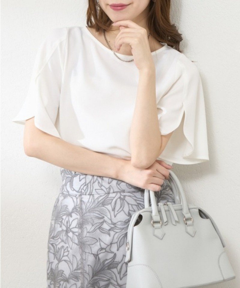 レディース ブラウス シャツ 無地 ゆったり 春夏 きれいめ 通勤 オフィス 体型カバー 前開き 春 夏 ラウンドネック レース シンプル シフォン レギュラー
