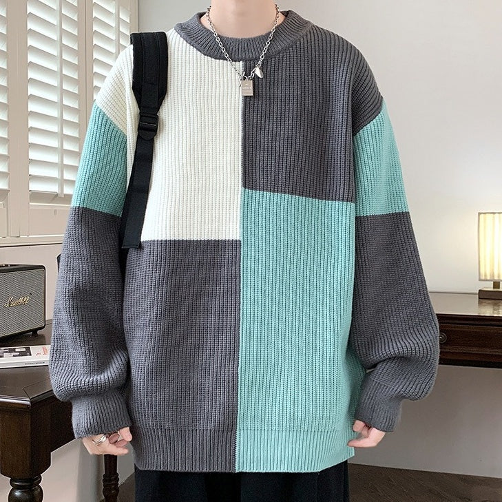 トップス セーター 長袖 クルーネック プルオーバー ミディアム丈 シンプル レトロ おしゃれ かっこいい カッコイイ 格好いい カジュアル こなれ感 個性的 主役級 存在感 レトロ ラフ ルーズ 抜け感 秋 冬 ベーシック ナチュラル クール スポーティー 無地 男性用 メンズ サラリーマン パパ 学生 通学 デート お出かけ 旅行 休日 アウトドア カフェ ショッピング 普段使い デイリー 着回し 重ね着 M L XL 2XL 3XL 4XL トレンド モテ 高見え 高級感 暖かい ゆったり