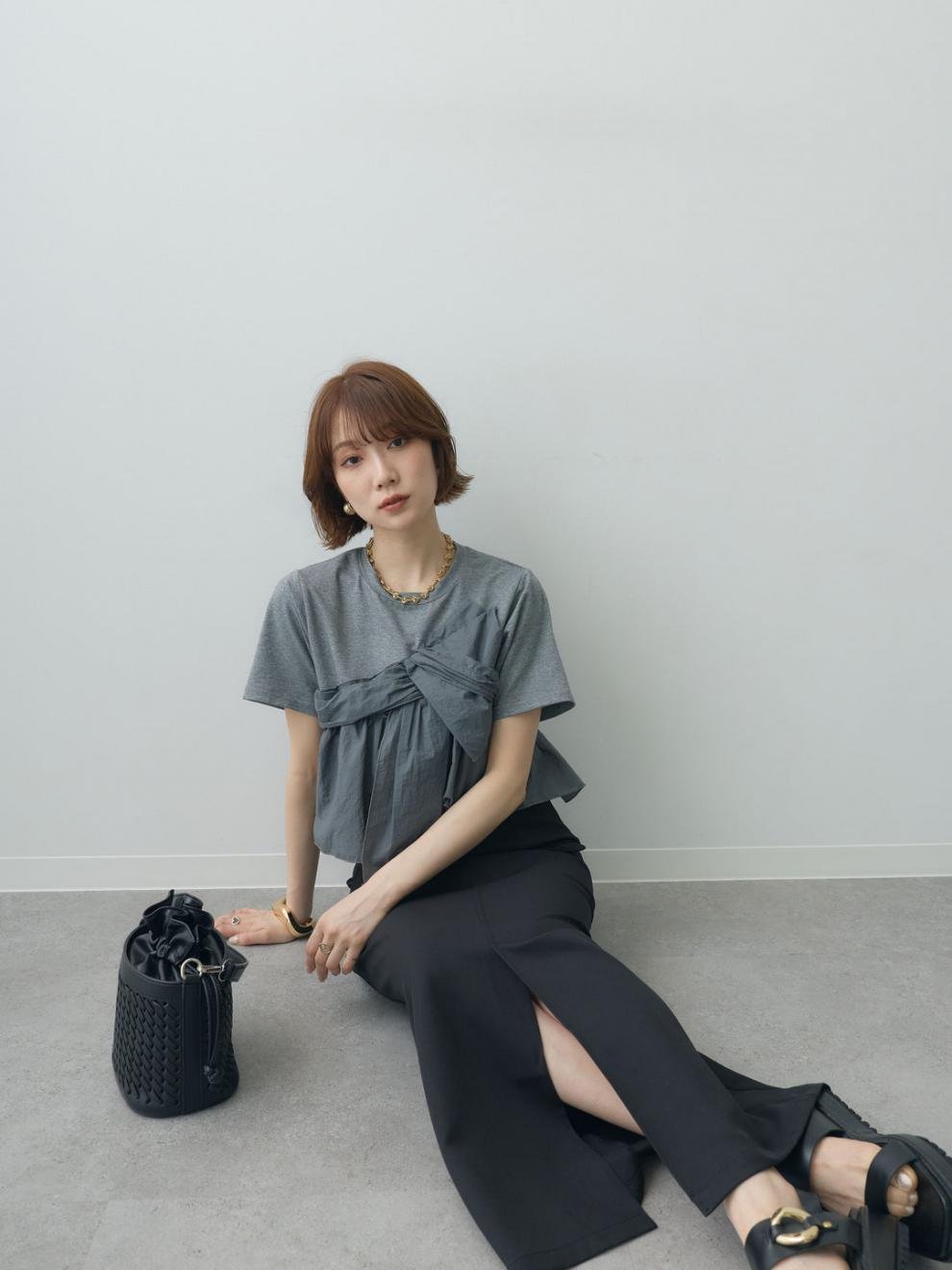 レディース トップス Tシャツ 半袖 無地 コットン 綿 春夏 春 白 夏 シンプル 上品 シャツ 襟付き