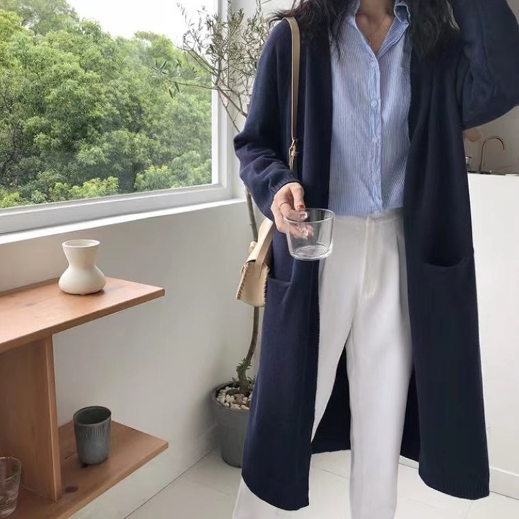 レディース トップス ニット カーディガン ロング 長袖 ストレート Iライン フェミニン ストリート ポケット 前開き 大人可愛い きれいめ シンプル カジュアル 上品 おしゃれ こなれ感 ガーリー クラシカル ベーシック アクティブ ナチュラル シック 無地 秋 冬 お出かけ カフェ ランチ 重ね着 暖かい 防寒 体型カバー 普段使い 着回し レイヤード ゆったり ゆる フリーサイズ ワンサイズ 白 ホワイト 黒 ブラック グレー ベージュ ピンク オレンジ 水色 ブルー ネイビー ライトブルー 青