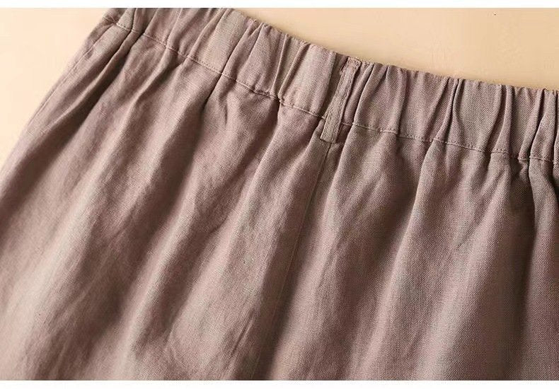 レディース パンツ ゆったり ワイド コットン 綿 麻 春夏 カジュアル きれいめ レトロ 春 夏 スリム 上品 薄手 ハイウエスト ポリエステル