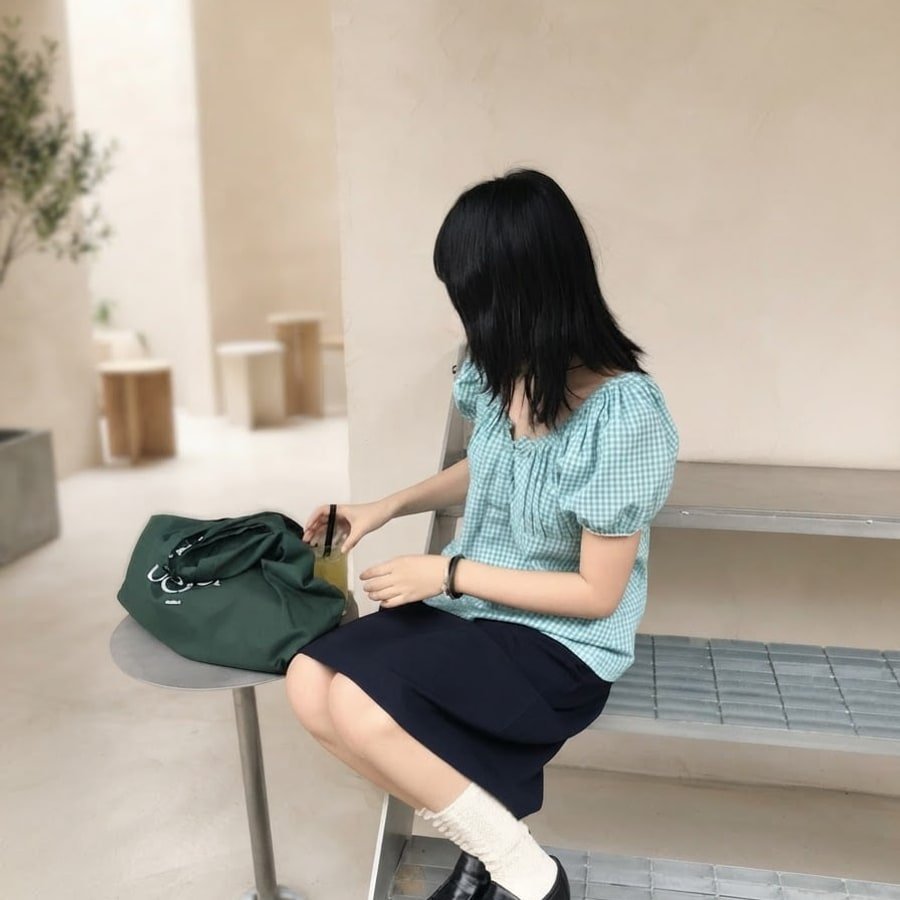 レディース シャツ トップス 半袖 チェック柄 スリム 春夏 きれいめ レトロ 通勤 韓国風 前開き Vネック 春 夏 レギュラー ボタン ポリエステル