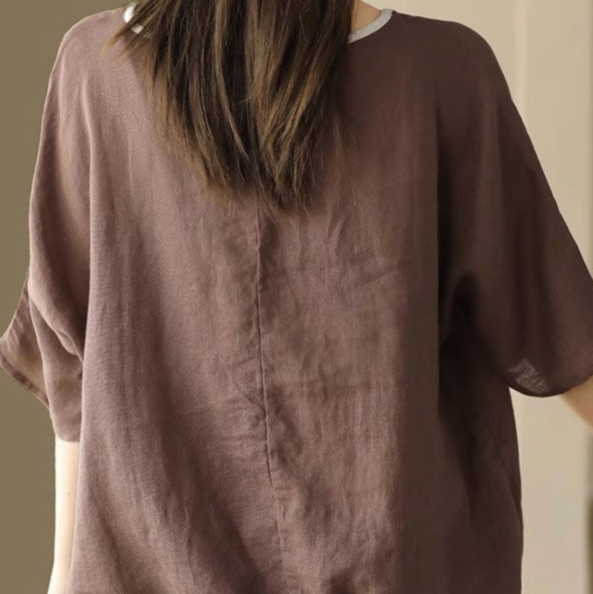 レディース トップス カットソー プルオーバー パイピング Tシャツ 半袖 ラウンドネック ストリート ハイウエスト ドロスト リネン 綿 コットン 麻 かわいい 大人可愛い きれいめ シンプル カジュアル おしゃれ レトロ プレッピー アクティブ ナチュラル リーフ ボタニカル 夏 お出かけ イベント リゾート 旅行 公園 女子会 休日 楽ちん 普段使い 着回し M L XL 2XL 3XL 4XL 小さいサイズ 大きいサイズ ビッグ ゆったり ゆる 茶色 ブラウン オフホワイト ベージュ オレンジ