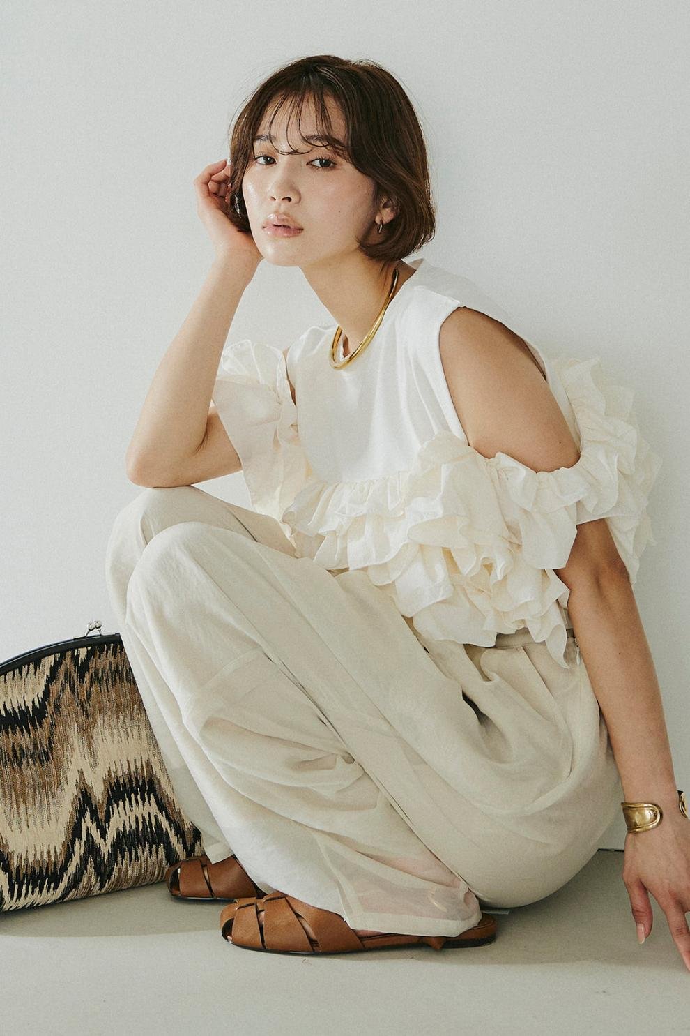 レディース トップス Tシャツ ノースリーブ 無地 コットン 綿 春夏 袖なし 春 夏 シンプル 刺繍 シャツ 切り替えデザイン