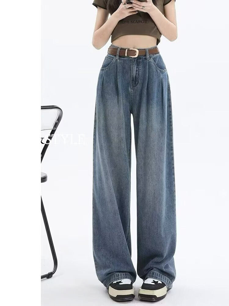 レディース パンツ ボトムス デニム  Gパン ストレートパンツ ロングパンツ デニムパンツ ロング ストリート ポケット ハイウエスト アメカジ タック ブルーデニム かわいい 大人可愛い きれいめ シンプル カジュアル 上品 おしゃれ こなれ感 ボーイッシュ メンズライク 抜け感 ベーシック アメリカン 無地 春 夏 秋 学生 学校 通学 お出かけ 休日 高原 ガーデン ショッピング カフェ 脚長 普段使い 着回し 定番 XS S M L XL 2XL 小さいサイズ 大きいサイズ ゆったり ブルー