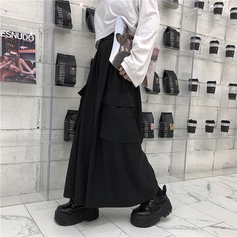 レディース パンツ スカート ゆったり ワイド デニム 春夏 きれいめ 通勤 大きいサイズ 春 夏 黒 ロング ワイドパンツ ポケット ハイウエスト タイ 都会的 ポリエステル