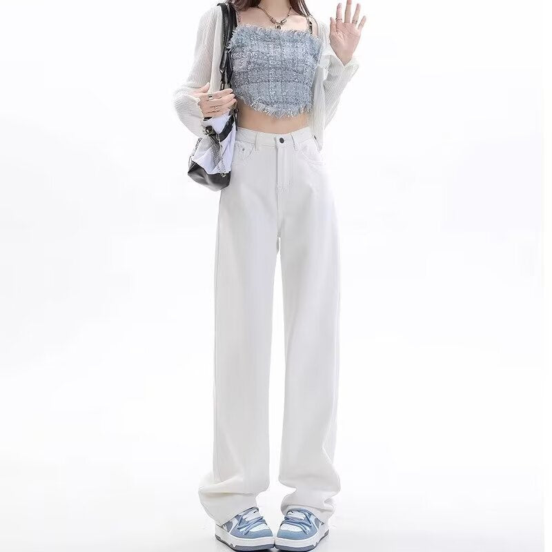 レディース パンツ ボトムス Gパン ストレートパンツ ワイドパンツ デニムパンツ ポケット ハイウエスト ボタン シンプル カジュアル おしゃれ かっこいい こなれ感 ラフ スポーティー ガーリー ルーズ モード系 ベーシック ナチュラル 無地 ロングシーズン ママ 通勤 学生 デート お出かけ アウトドア 女子会 休日 体型カバー 美脚 普段使い トレンド 定番 XS S M L XL 2XL 小さいサイズ 大きいサイズ ゆったり 白 黒 ブラウン グレー 水色 ブルー ライトブルー ベーシックカラー