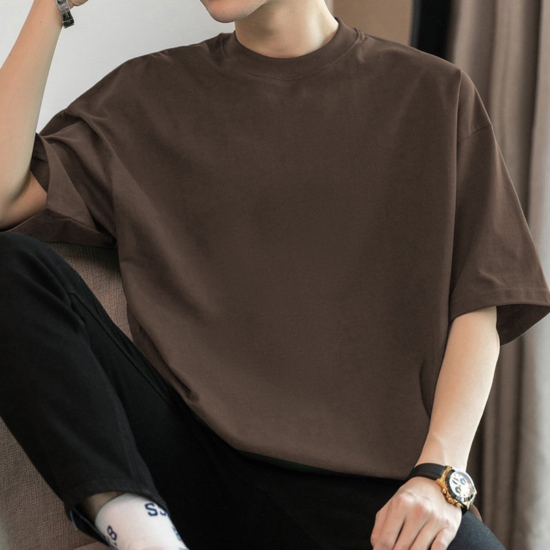 Tシャツ 半袖 無地 ゆったり コットン 綿 春夏 カジュアル アメリカン 春 夏 ラウンドネック シンプル シャツ