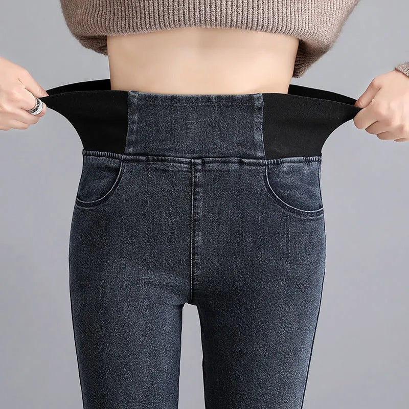 レディース パンツ コットン 綿 秋冬 秋 カジュアル ボトムス 冬 切り替えデザイン ハイウエスト ストレッチ