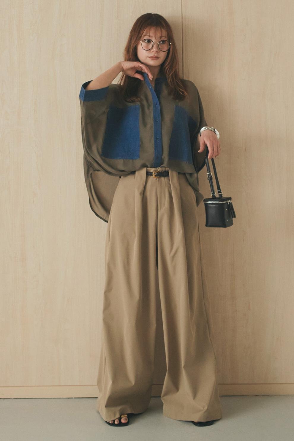 レディース トップス 半袖 無地 ゆったり デニム 春夏 カジュアル きれいめ 通勤 春 夏 シンプル 上品 都会的 配色
