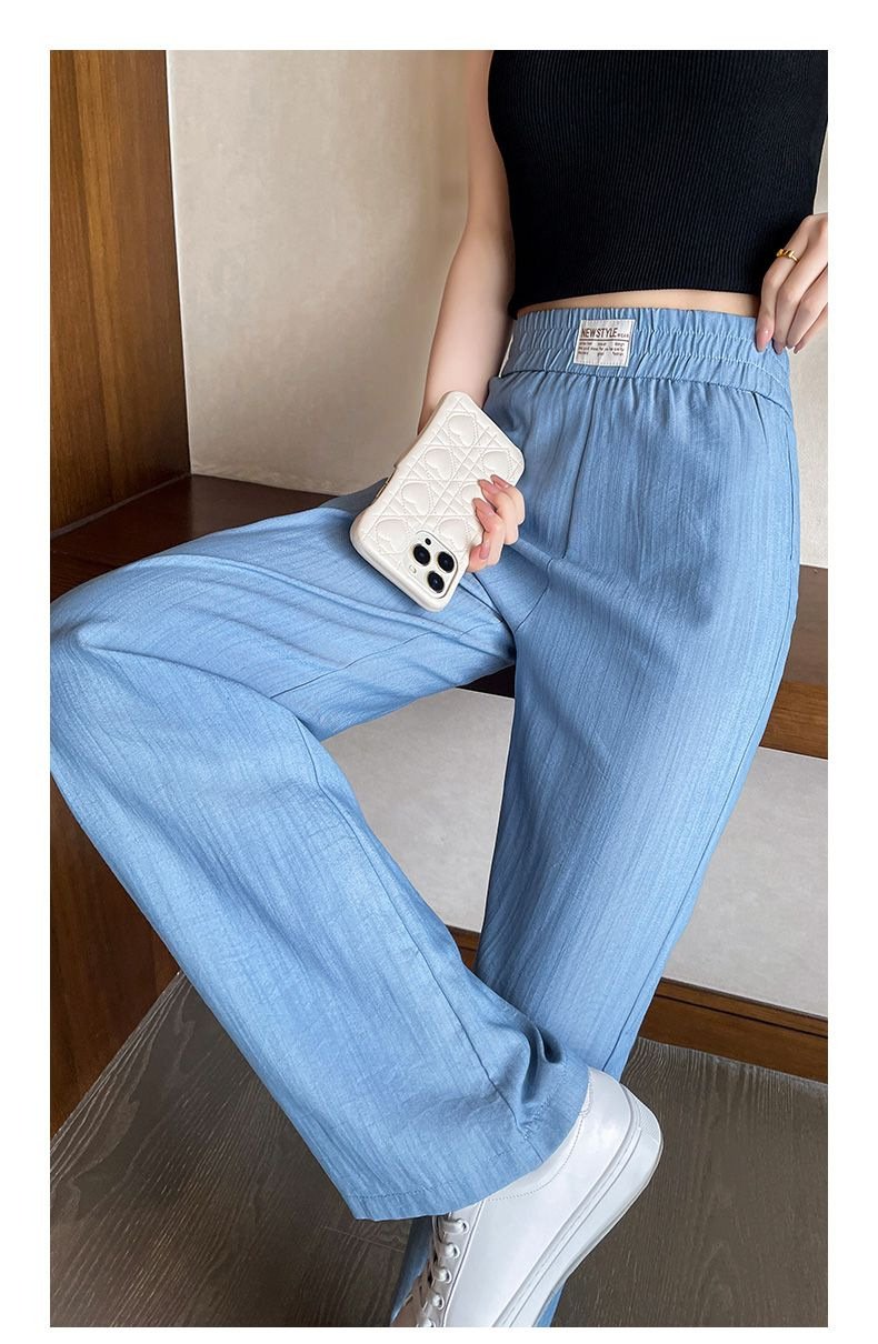 レディース パンツ スリム 春夏 カジュアル きれいめ 通勤 春 夏 ストレートパンツ 上品 ロング ストレート ロングパンツ 薄手 ハイウエスト ポリエステル