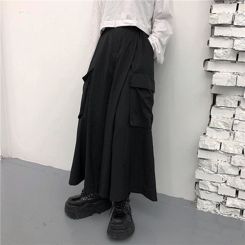 レディース パンツ スカート ゆったり ワイド デニム 春夏 きれいめ 通勤 大きいサイズ 春 夏 黒 ロング ワイドパンツ ポケット ハイウエスト タイ 都会的 ポリエステル