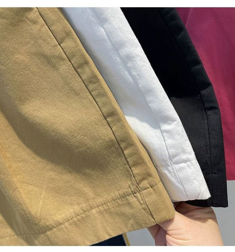 レディース パンツ ゆったり ワイド コットン 綿 夏 きれいめ 通勤 大きいサイズ ショート ショートパンツ 上品 薄手 切り替えデザイン