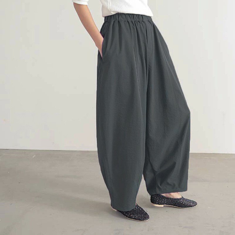 パンツ ゆったり ワイド コットン 綿 春夏 カジュアル きれいめ 通勤 春 夏 ロング ポケット 速乾 細見え