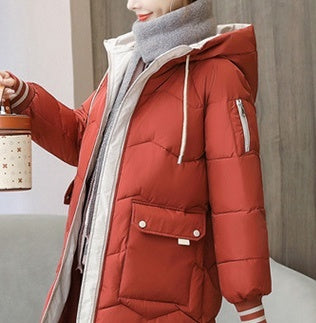 レディース コート アウター 上着 ダウンコート ダウンジャケット 長袖 フード ファスナー ポケット アメカジ バイカラー 配色 かわいい 大人可愛い カジュアル こなれ感 ラフ メンズライク マニッシュ ボーイッシュ スポーティー アクティブ 無地 ストライプ 秋 冬 お出かけ アウトドア キャンプ 旅行 普段使い 着回し レイヤード S M L XL 2XL 3XL 小さいサイズ 大きいサイズ ビッグ ゆったり ゆる 白 ホワイト 黒 ブラック 紫 黄色 イエロー オレンジ ブルー 緑 グリーン 青