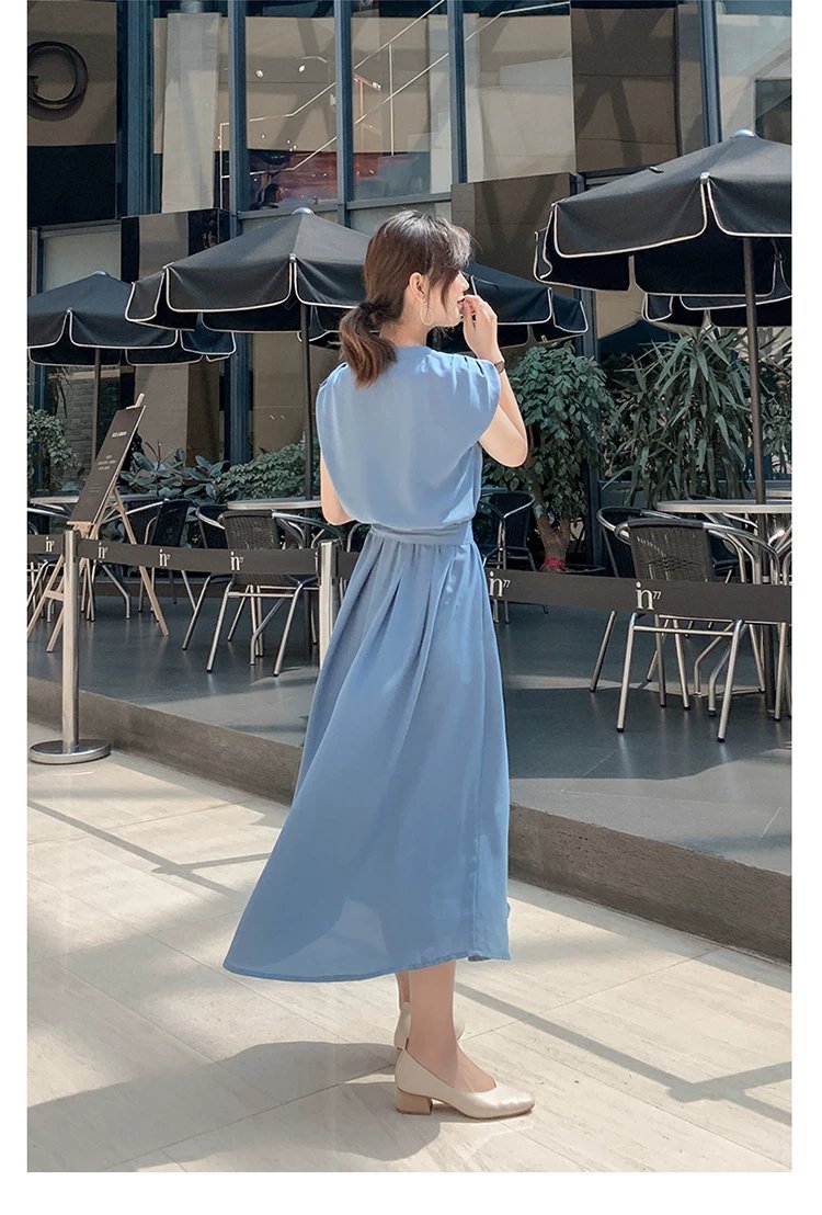 ワンピース ノースリーブ 無地 夏 きれいめ 通勤 春夏 袖なし Vネック シンプル ロング 上品 ウエストマーク