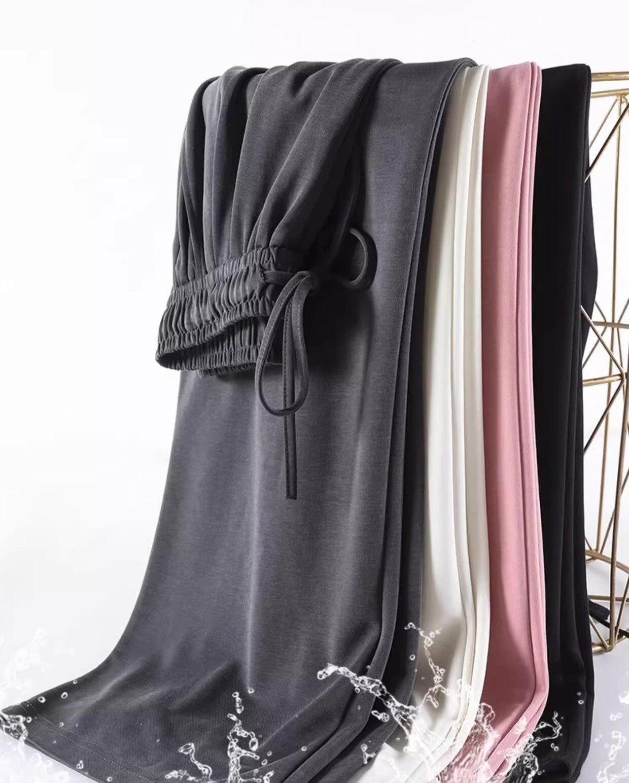 レディース パンツ ボトムス ストレートパンツ ワイドパンツ ワイド ドレープ ハイウエスト ウエストゴム かわいい シンプル カジュアル おしゃれ ラフ ルーズ キュート ナチュラル 無地 春 夏 ママ 通勤 学生 学校 通学 デート お出かけ 旅行 公園 女子会 休日 ショッピング カフェ 楽ちん 普段使い 着回し S M L XL 2XL 3XL 大きいサイズ ホワイト ブラック ダークグレー ピンク ベーシックカラー