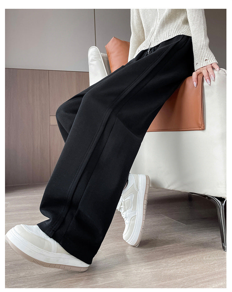 レディース パンツ ボトムス ロングパンツ ワイドパンツ ロング ワイド ストレート 裾ワイド ポケット ハイウエスト ウエストゴム 薄手 大人可愛い シンプル カジュアル おしゃれ かっこいい こなれ感 個性的 主役級 存在感 都会的 無地 秋 冬 ロングシーズン ママ デート お出かけ 旅行 合コン 韓国 オルチャン 体型カバー 美脚 脚長 普段使い 着回し モテ 清楚 流行 インスタ映え 定番 S M L XL 2XL 大きいサイズ 黒 ブラック グレー ワインレッド アプリコット ネイビー