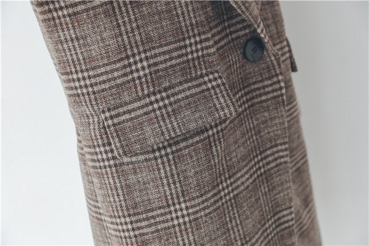 レディース コート ジャケット 長袖 チェック柄 ゆったり スリム 秋冬 秋 きれいめ 通勤 体型カバー 冬 ダウン ウール 厚手 ダウンジャケット