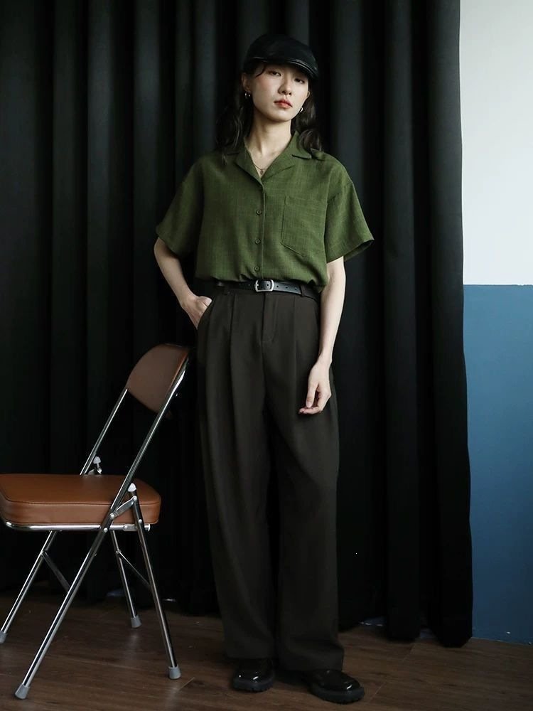 レディース シャツ トップス 半袖 ノースリーブ ゆったり 春夏 カジュアル きれいめ レトロ 前開き 袖なし 春 夏 ラウンドネック 上品 グリーン ボタン