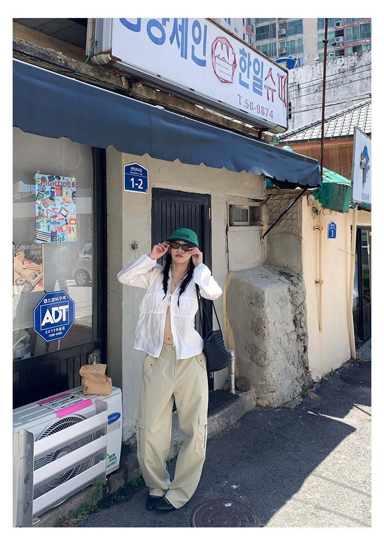 レディース パンツ 無地 ワイド コットン 綿 秋冬 秋 カジュアル シンプル 冬 ロング ワイドパンツ ポケット ハイウエスト