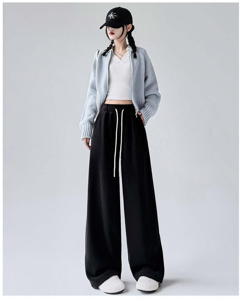 レディース パンツ ボトムス 裏起毛 ロングパンツ ワイドパンツ ロング ワイド ストレート ストリート ハイウエスト ウエストゴム ドロスト アメカジ かわいい 大人可愛い シンプル カジュアル おしゃれ こなれ感 ボーイッシュ ルーズ 抜け感 ベーシック 無地 秋 冬 ママ 学生 学校 通学 デート お出かけ アウトドア イベント 旅行 公園 女子会 休日 ライブ コンパ カフェ 韓国 コーデ 防寒 体型カバー 脚長 普段使い 着回し M L XL ホワイト ブラック ブラウン グレー ピンク レッド