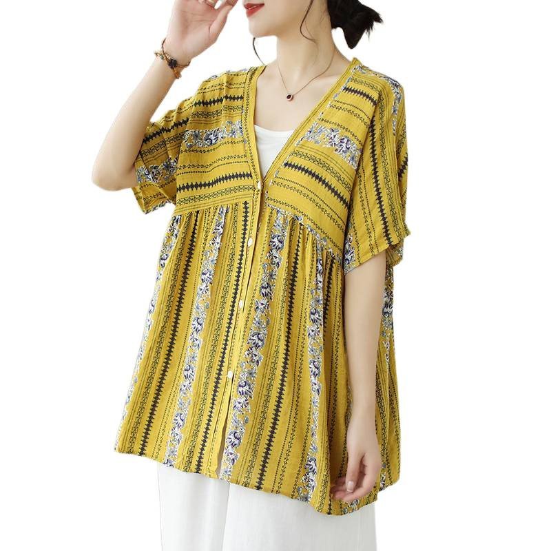 シャツ トップス Tシャツ 半袖 ボーダー ストライプ ゆったり スリム コットン 綿 デニム 春夏 カジュアル きれいめ 通勤 おしゃれ 前開き 春 夏 韓国ファッション ニット カーディガン リバーシブル