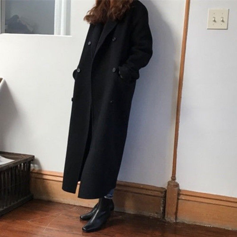 レディース コート 長袖 無地 秋冬 秋 きれいめ 通勤 シンプル 冬 ロング ウール 切り替えデザイン ポリエステル