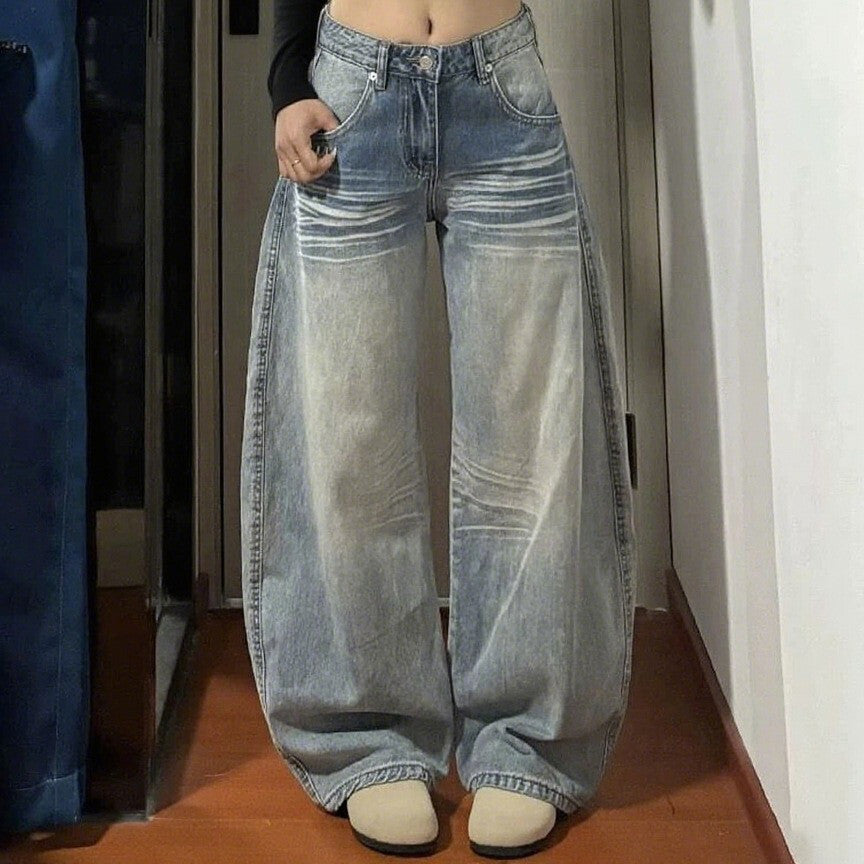 レディース パンツ ボトムス 裏起毛 Gパン ロングパンツ ワイドパンツ デニムパンツ ロング ワイド 裾ワイド ストリート ポケット ボタン ヴィンテージ アメカジ ウォッシュ シンプル カジュアル おしゃれ かっこいい こなれ感 ラフ 個性的 存在感 抜け感 アメリカン 無地 春 夏 秋 冬 オールシーズン シーズンレス ママ 学生 学校 通学 デート お出かけ イベント 旅行 公園 女子会 休日 ショッピング ライブ カフェ フェス 体型カバー 脚長 普段使い 着回し S M L XL ブルー
