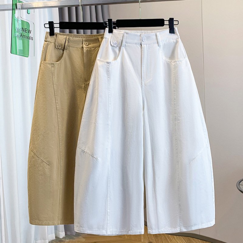 レディース パンツ ワイド スリム コットン 綿 春夏 きれいめ 通勤 春 夏 ロング おしゃれ ワイドパンツ ハイウエスト タイ 都会的