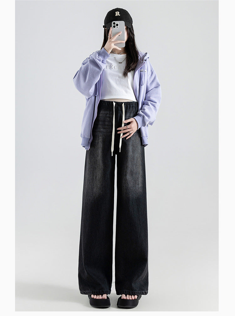レディース パンツ ボトムス 部屋着 Gパン ワイドパンツ デニムパンツ フルレングス ワイド ストレート ドロスト デニム ブルーデニム 大人可愛い きれいめ シンプル カジュアル おしゃれ レトロ こなれ感 ラフ 存在感 ベーシック アメリカン ナチュラル 無地 春 秋 ロングシーズン 母の日 授業参観 ママ マタニティ お出かけ 公園 女子会 休日 ガーデン ショッピング お花見 カフェ ランチ お家時間 普段使い 定番 M L XL 2XL 大きいサイズ ブラック グレー ブルー ベーシックカラー