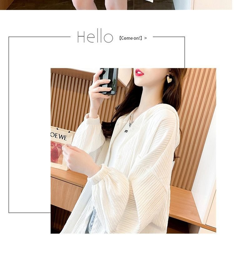 シャツ 長袖 ゆったり 春夏 カジュアル 前開き 春 夏 ミモレ 薄手 フード ポリエステル