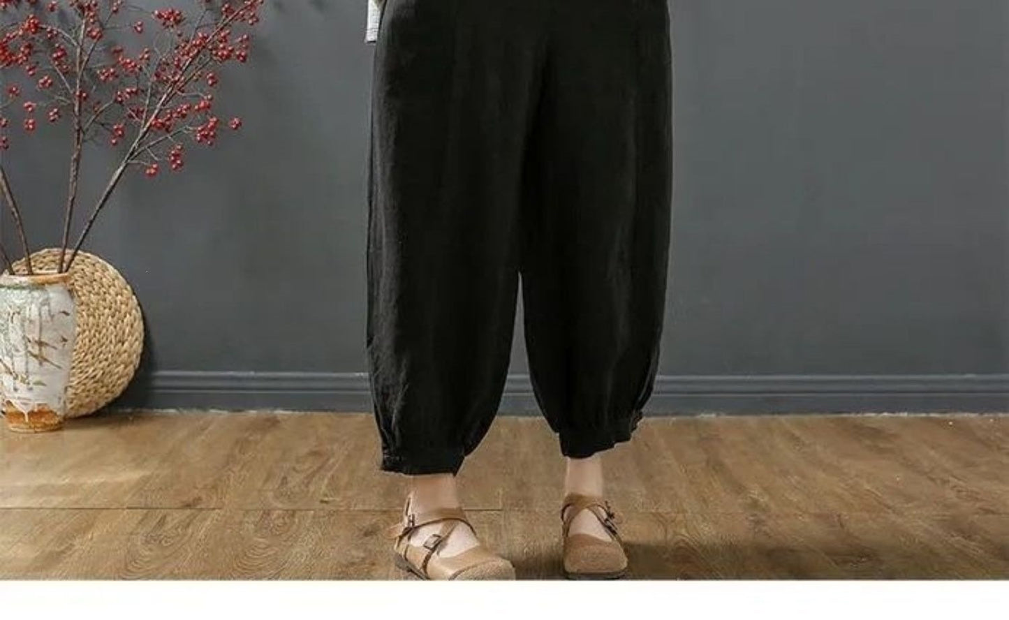 レディース パンツ 無地 ゆったり ワイド コットン 綿 リネン 春夏 カジュアル きれいめ 大きいサイズ 春 夏 上品 ワイドパンツ 9分丈 バルーン 麻