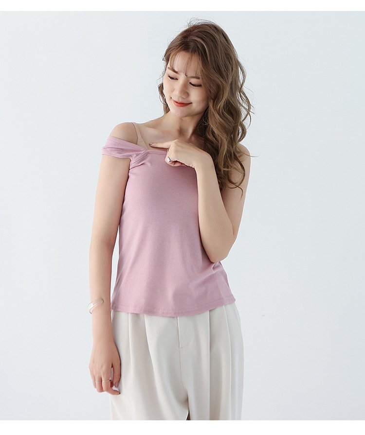 レディース シャツ トップス Tシャツ ニット 春夏 前開き 春 夏 ラップ