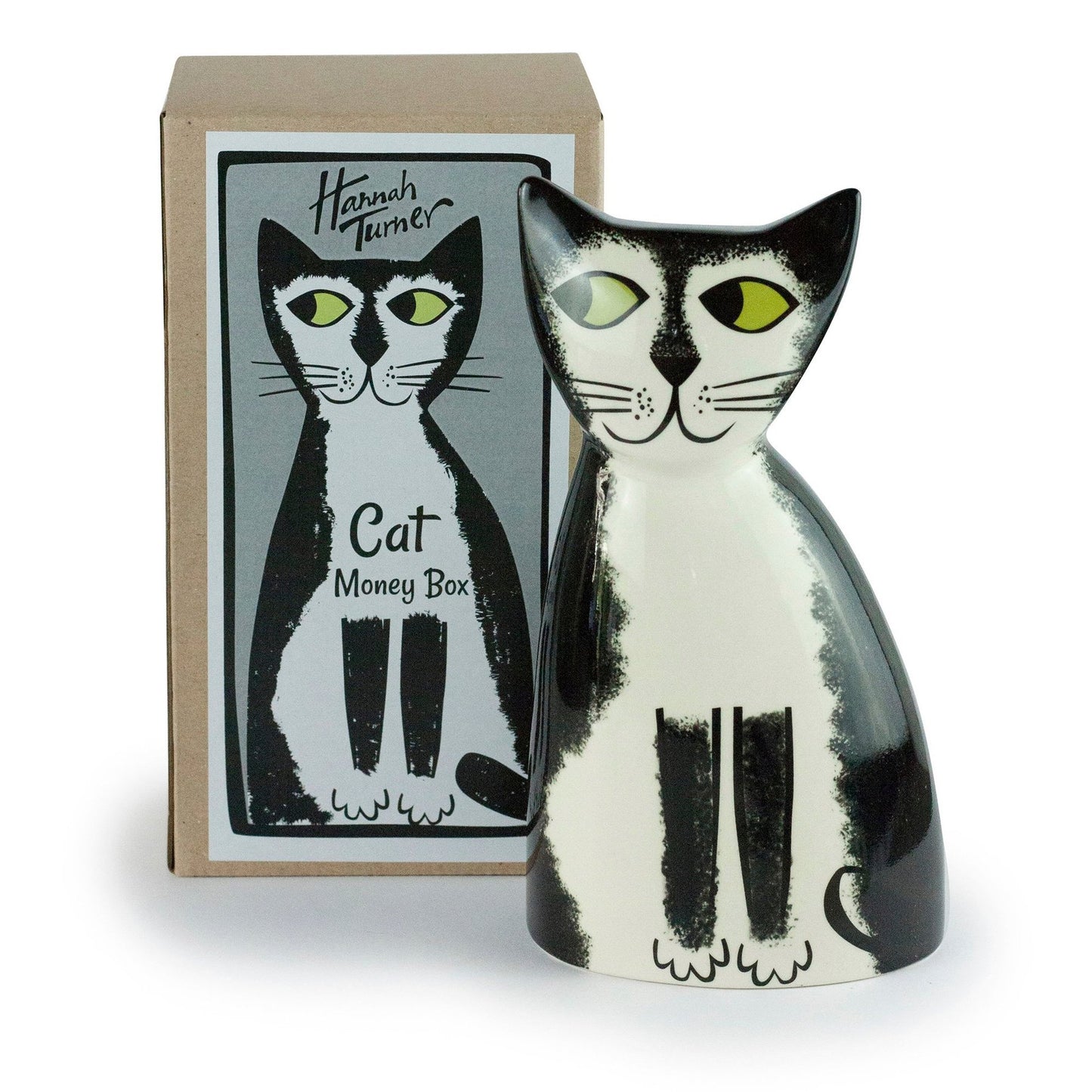 貯金箱 Hannah Turner Money box Cat ネコ BLACKxWHITE