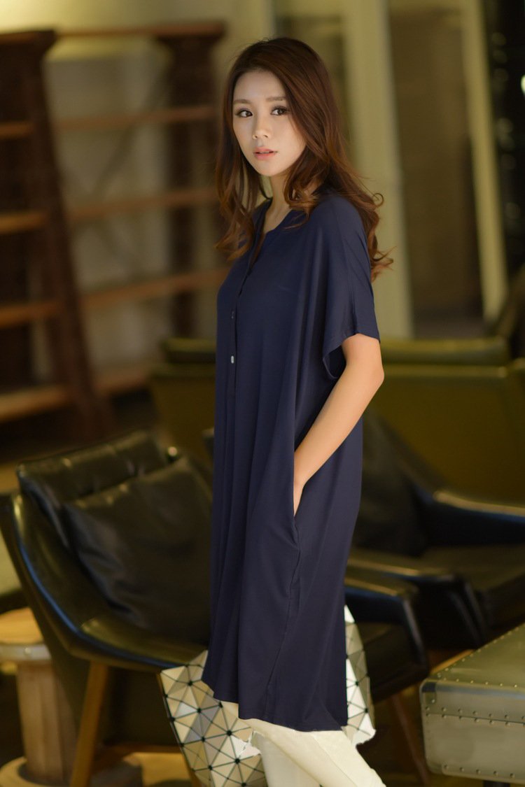 ワンピース ドレス 春夏 カジュアル Vネック 春 夏 大きい