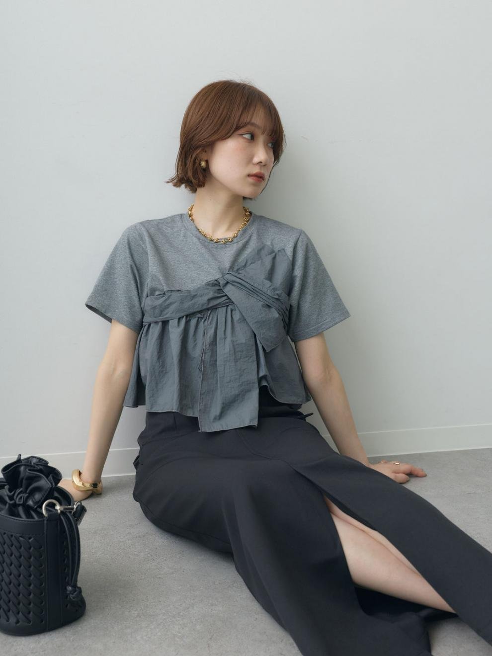レディース トップス Tシャツ 半袖 無地 コットン 綿 春夏 春 白 夏 シンプル 上品 シャツ 襟付き