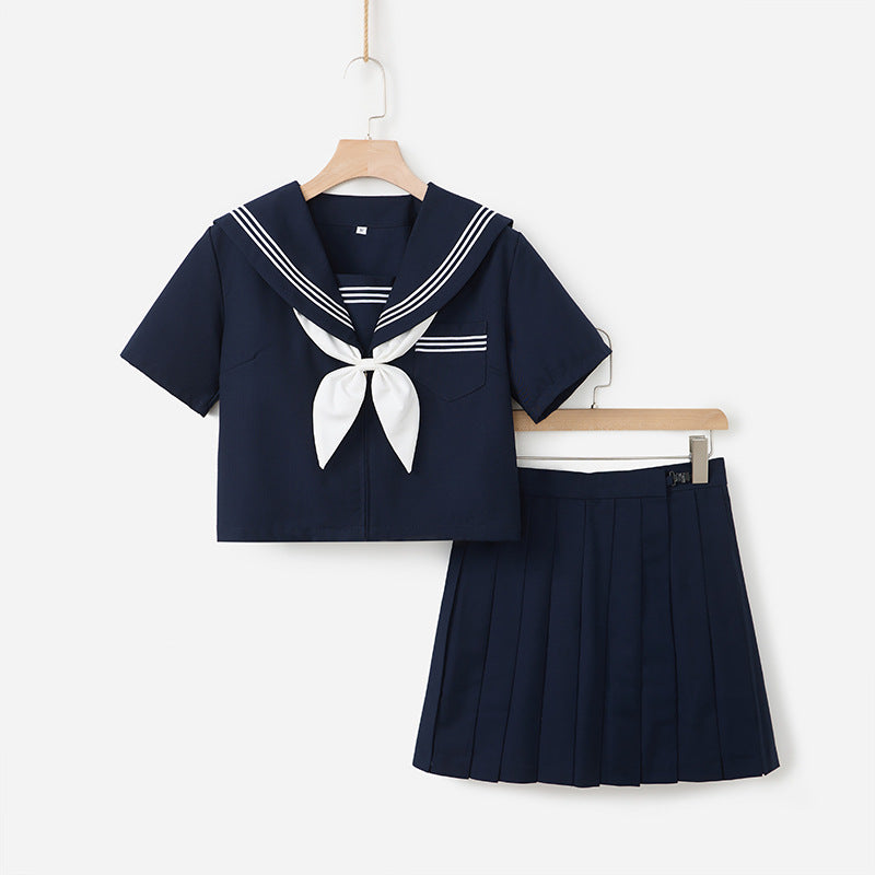 レディース スカート 長袖 ミニ 海 スーツ フェミニン 制服 ポリエステル