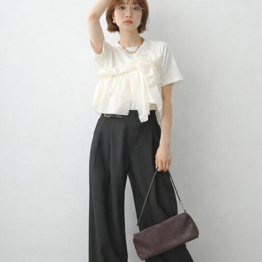 レディース トップス Tシャツ 半袖 無地 コットン 綿 春夏 春 白 夏 シンプル 上品 シャツ 襟付き