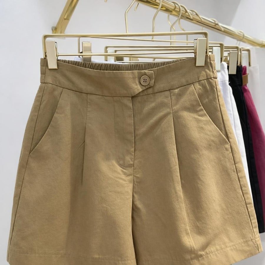 レディース パンツ ゆったり ワイド コットン 綿 夏 きれいめ 通勤 大きいサイズ ショート ショートパンツ 上品 薄手 切り替えデザイン