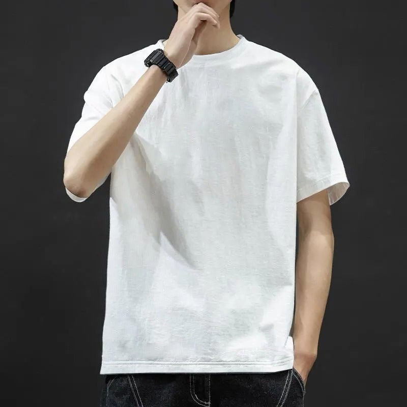 トップス Tシャツ カットソー 半袖 クルーネック プルオーバー ミディアム丈 シンプル レトロ おしゃれ かっこいい カッコイイ 格好いい カジュアル こなれ感 個性的 主役級 存在感 レトロ ラフ ルーズ 抜け感 オールシーズン ベーシック ナチュラル クール スポーティー クール 無地 男性用 メンズ サラリーマン パパ 学生 通学 デート お出かけ 旅行 休日 アウトドア カフェ ショッピング 普段使い デイリー 着回し 重ね着 M L XL 2XL 3XL 4XL 定番アイテム モテ 楽ちん