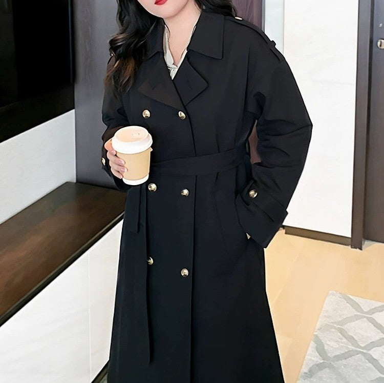 レディース コート アウター 上着 ロングコート トレンチ 膝下 長袖 ワイド ベルト ウエストマーク ボタン 大人可愛い きれいめ シンプル カジュアル おしゃれ こなれ感 キュート ベーシック ナチュラル 無地 秋 冬 ママ 通勤 学生 学校 通学 デート お出かけ 旅行 レストラン 女子会 休日 ホテル ショッピング カフェ 普段使い 着回し 定番 XL 2XL 3XL 4XL 5XL 6XL 大きいサイズ ブラック ブラウン ベーシックカラー